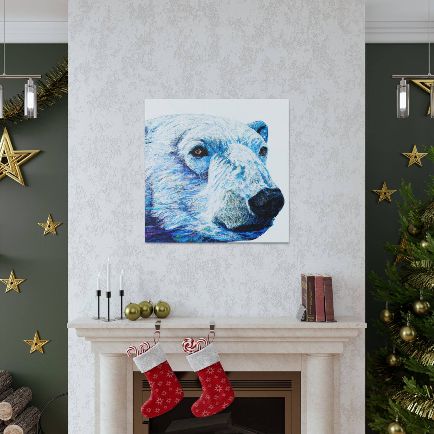 "Polar Bear in Hyperrealism" - Canvas