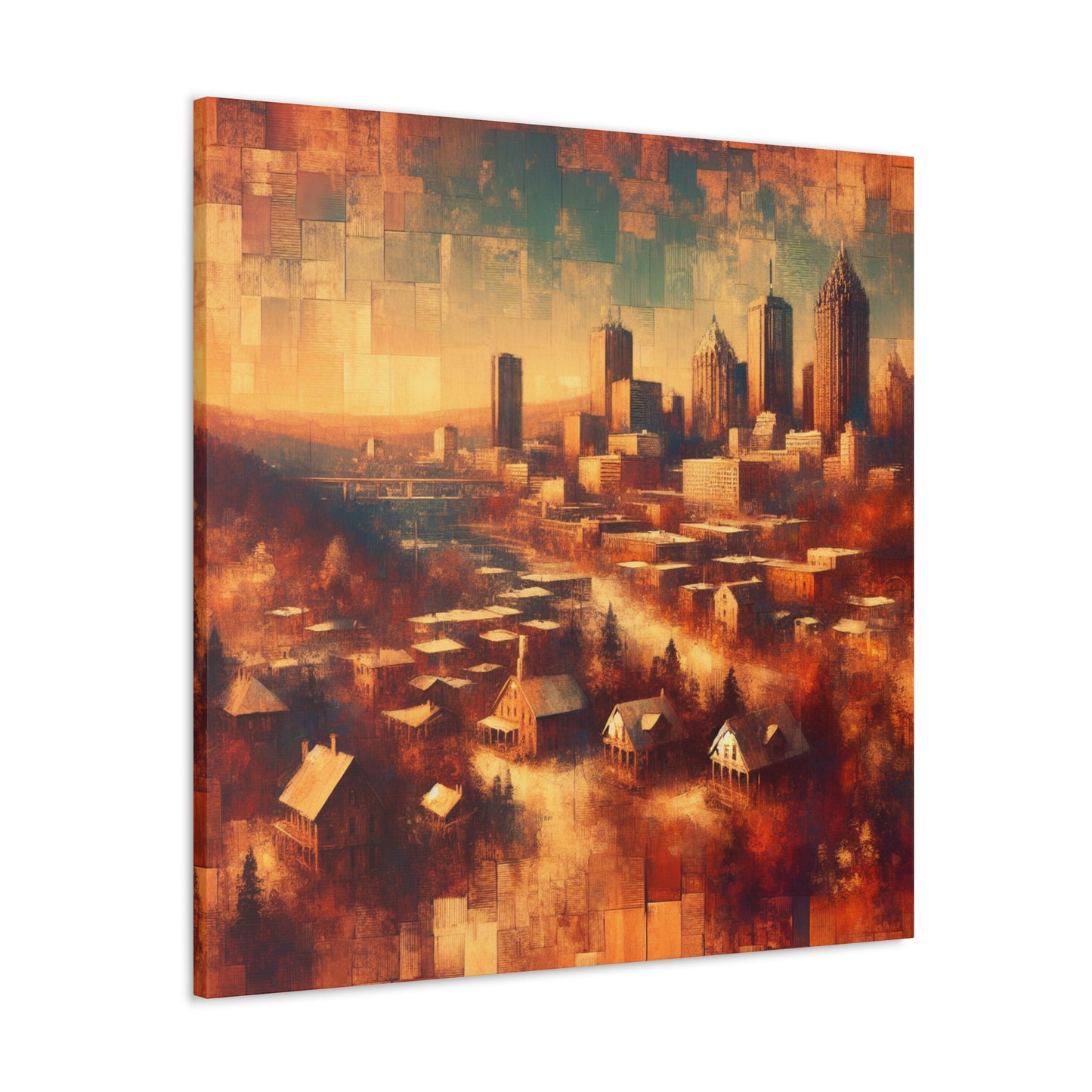 "Urban Symphony Unveiled" - Canvas