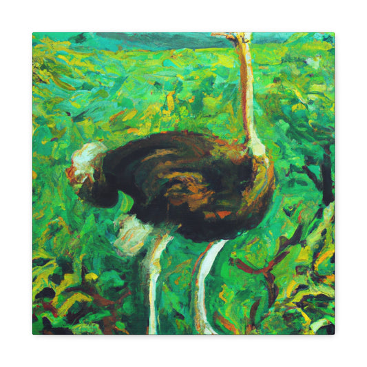 "Ostrich in Splendor" - Canvas