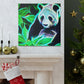 Giant Panda Mosaic Art - Canvas