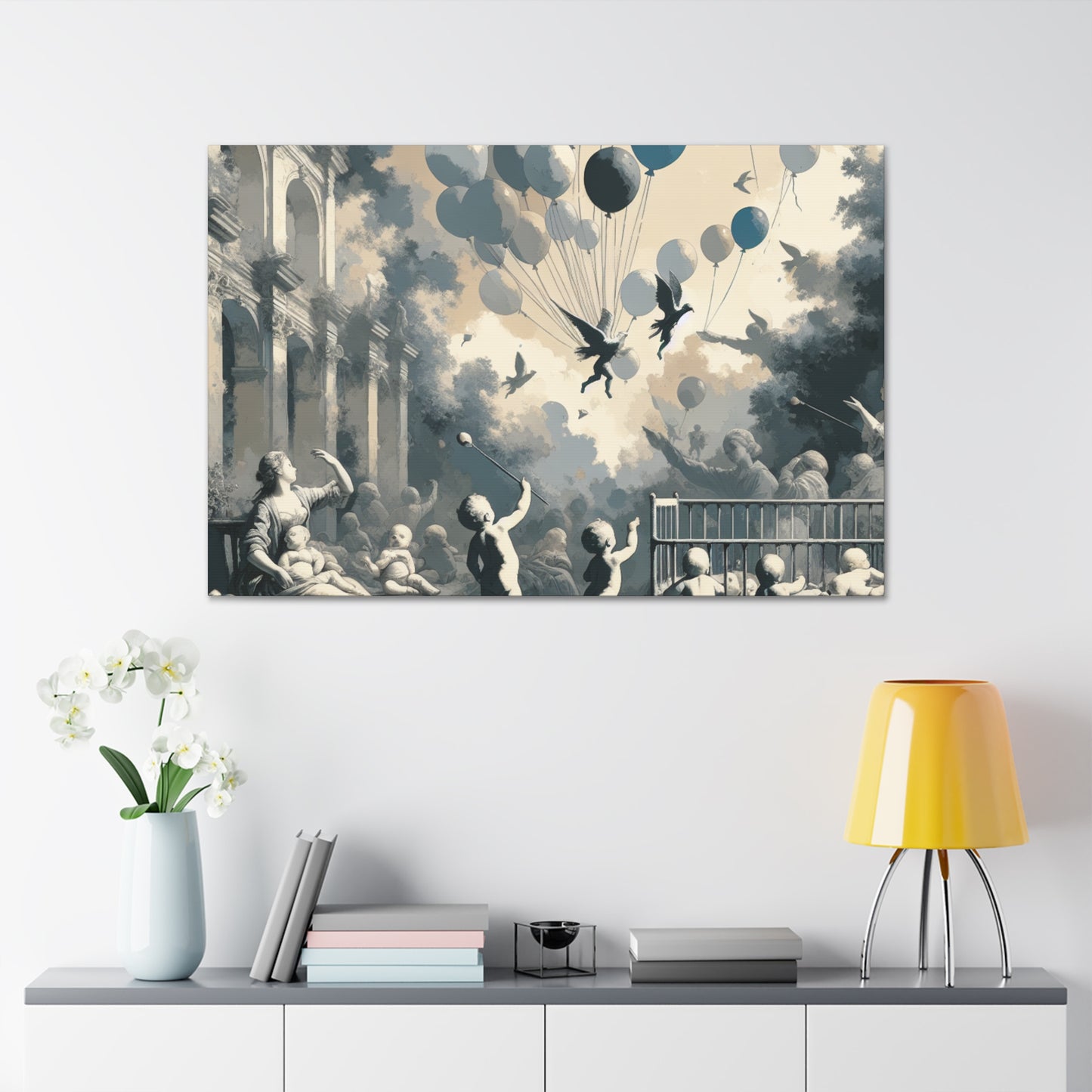 "Enchanted Balloon Bouquet" - Canvas