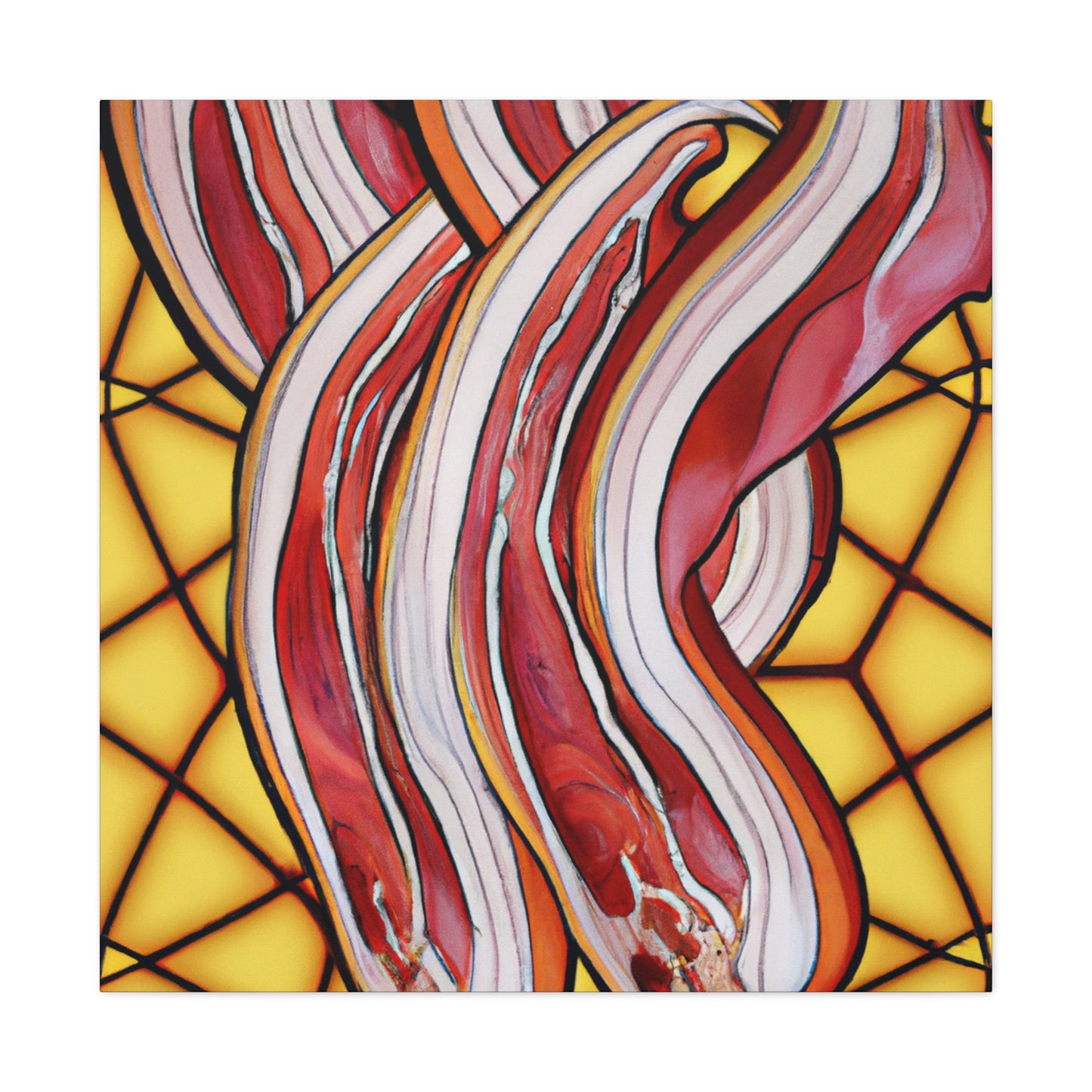 "Bacon in Art Nouveau". - Canvas