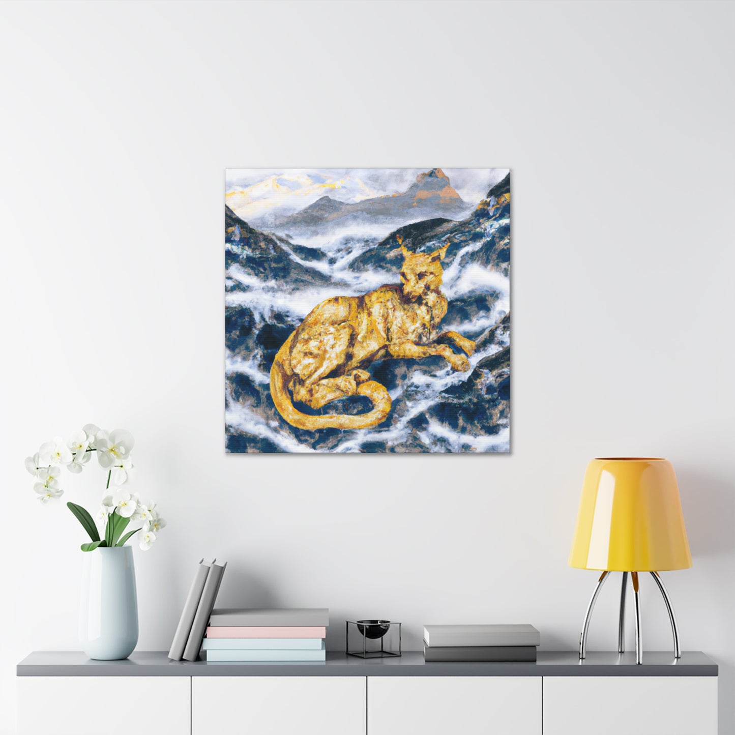 Cougar in Baroque. - Canvas