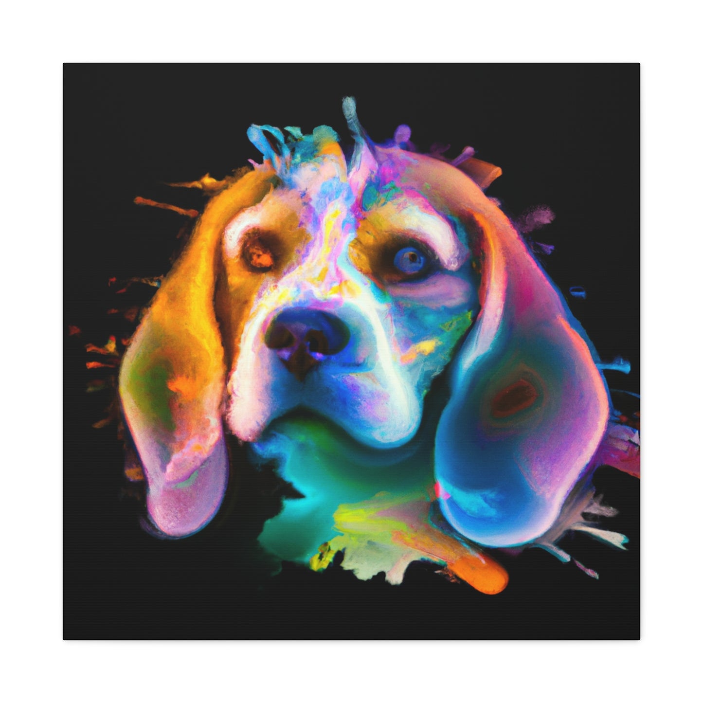 Beagle Art: Poetry - Canvas