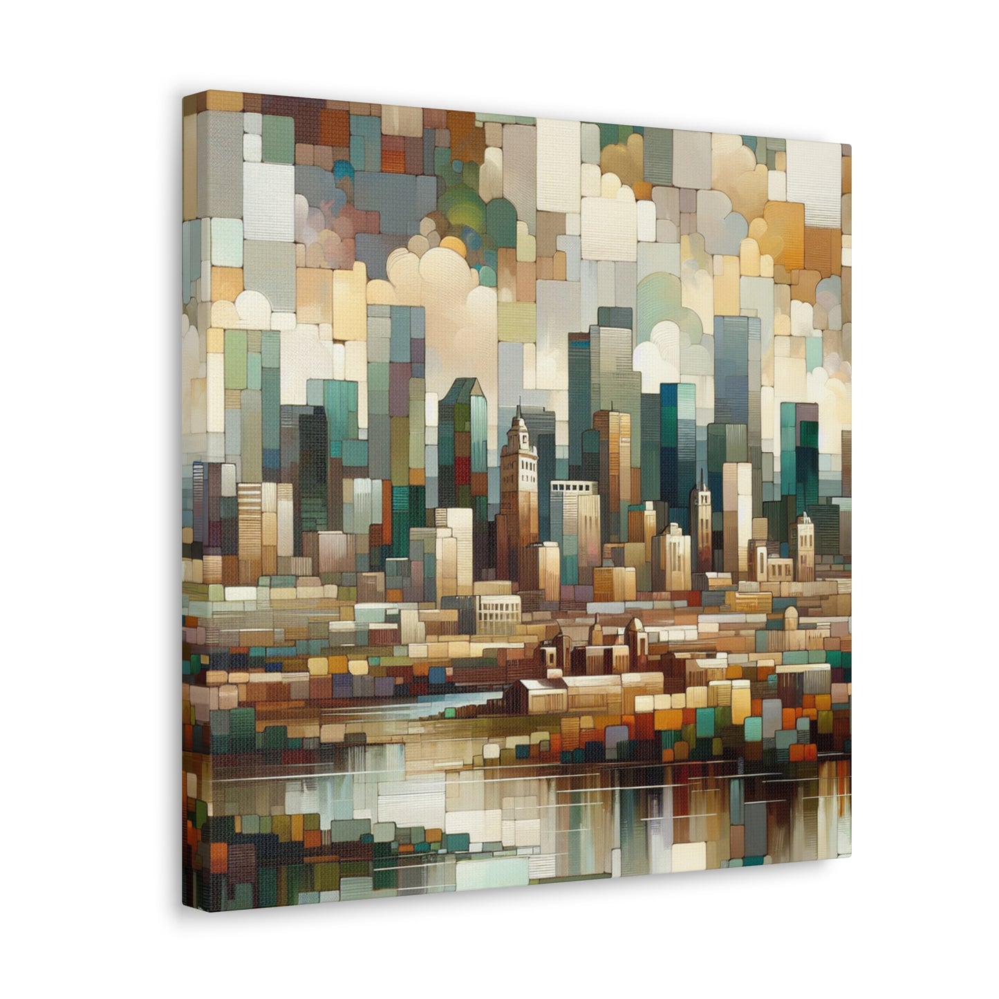 "Vibrant Denver Horizons" - Canvas