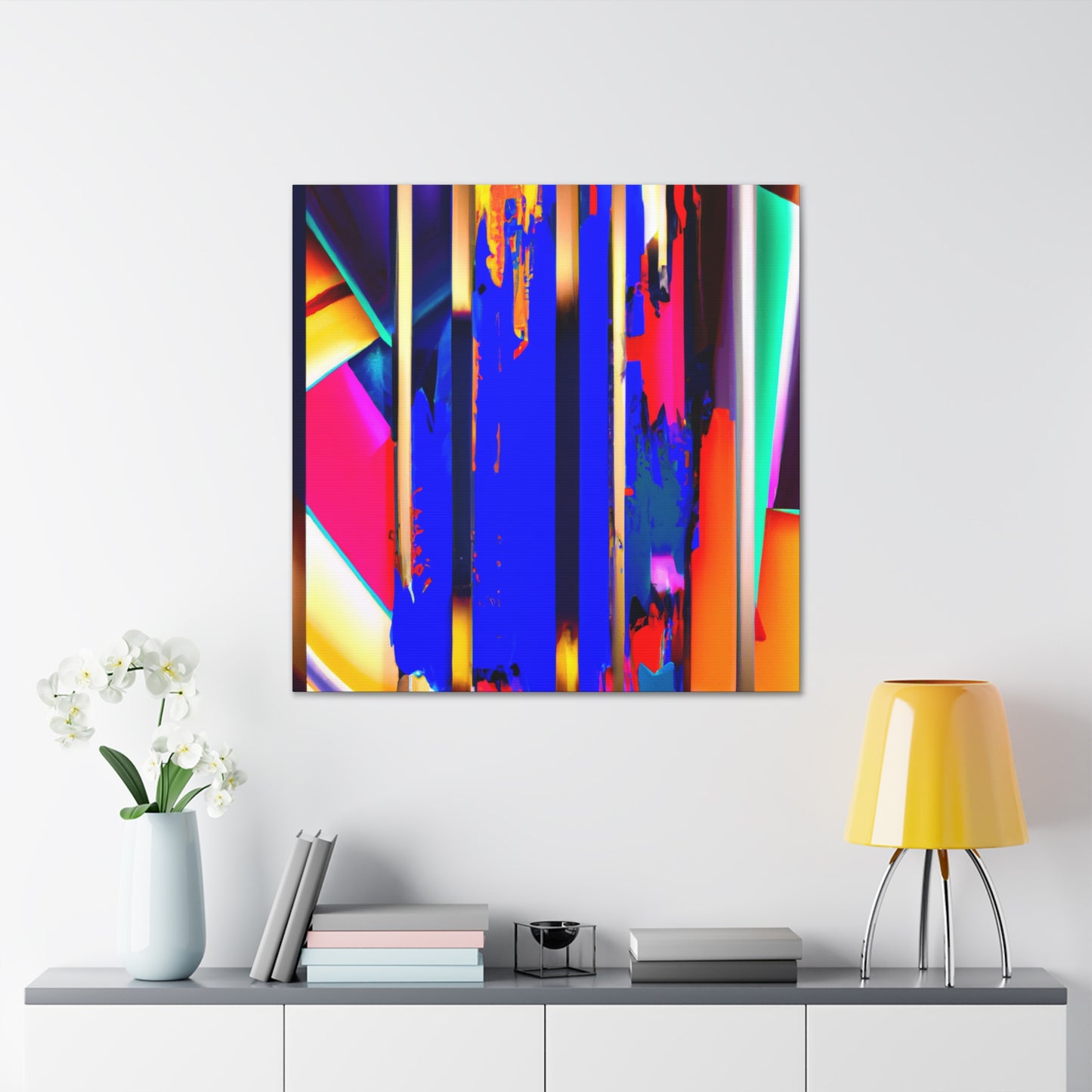 Vivid Cubic Horizon. - Canvas