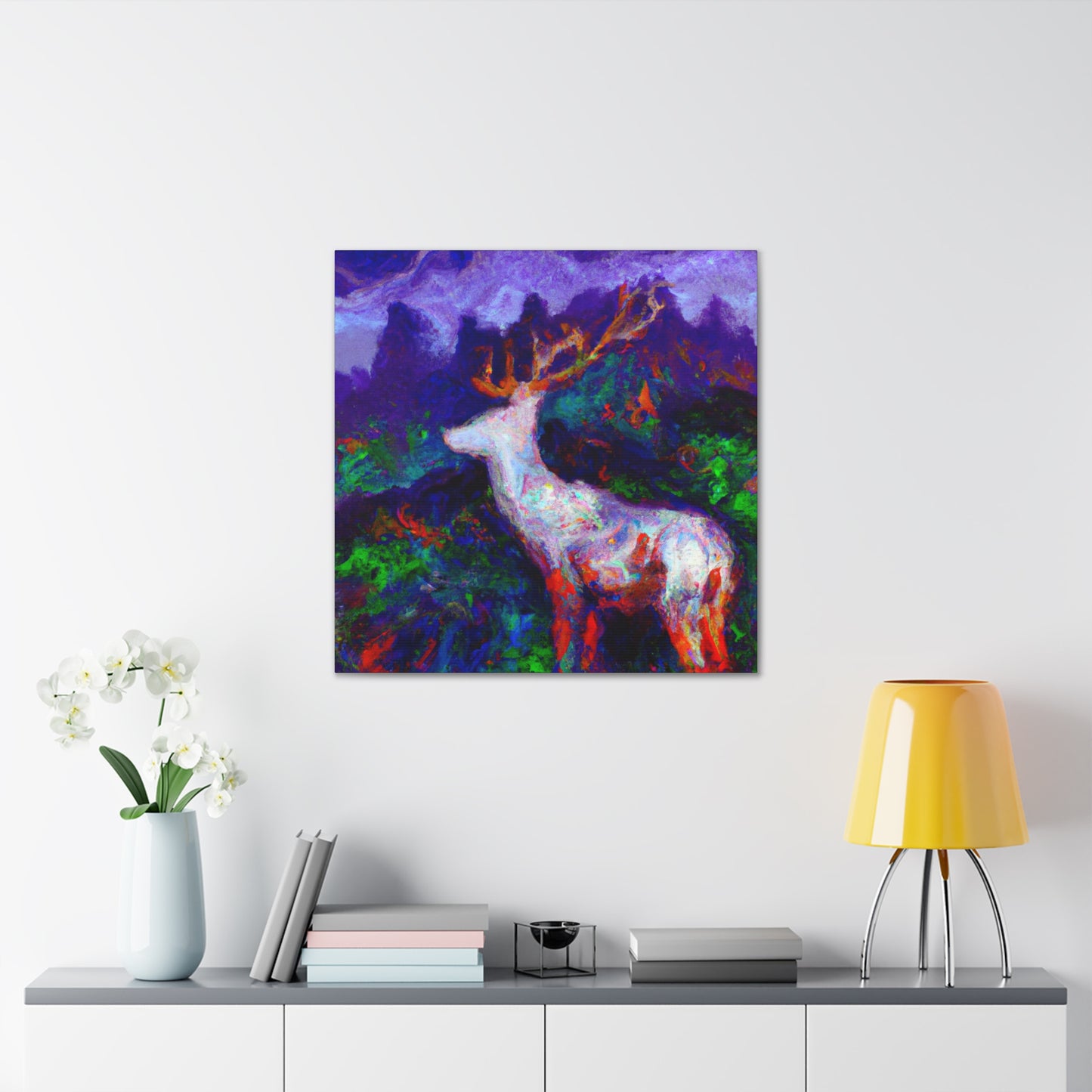 "Deer in the Forest" - Canvas