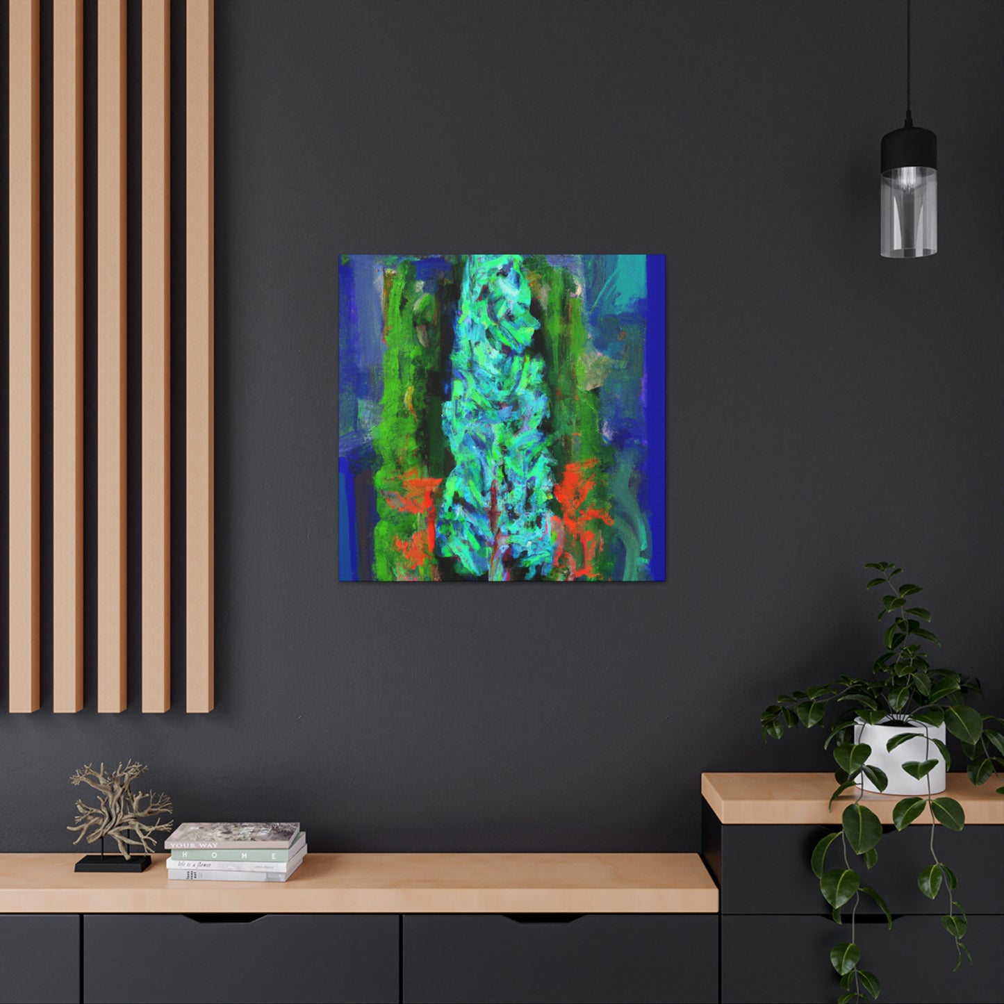 Cypress Tree Reflection - Canvas