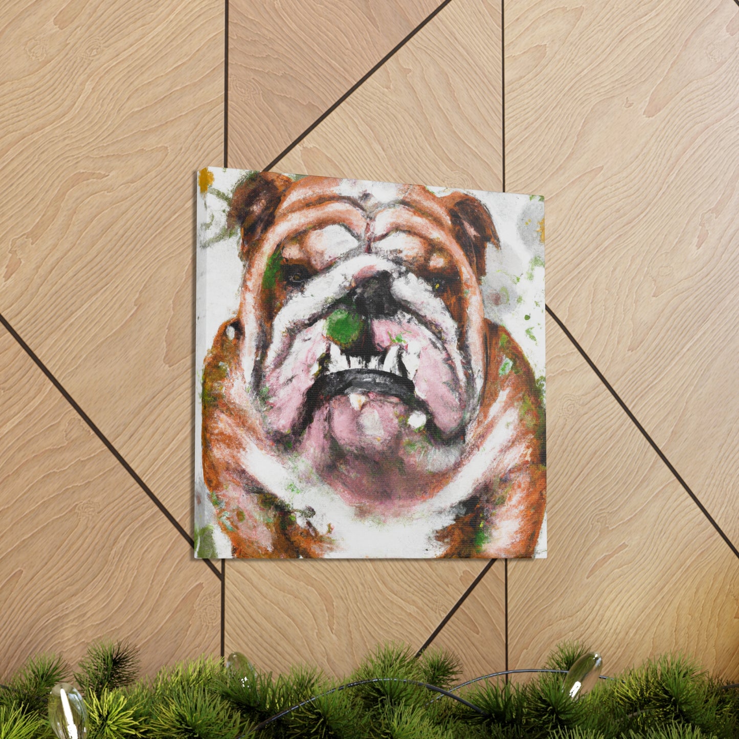 English Bulldog Bliss - Canvas