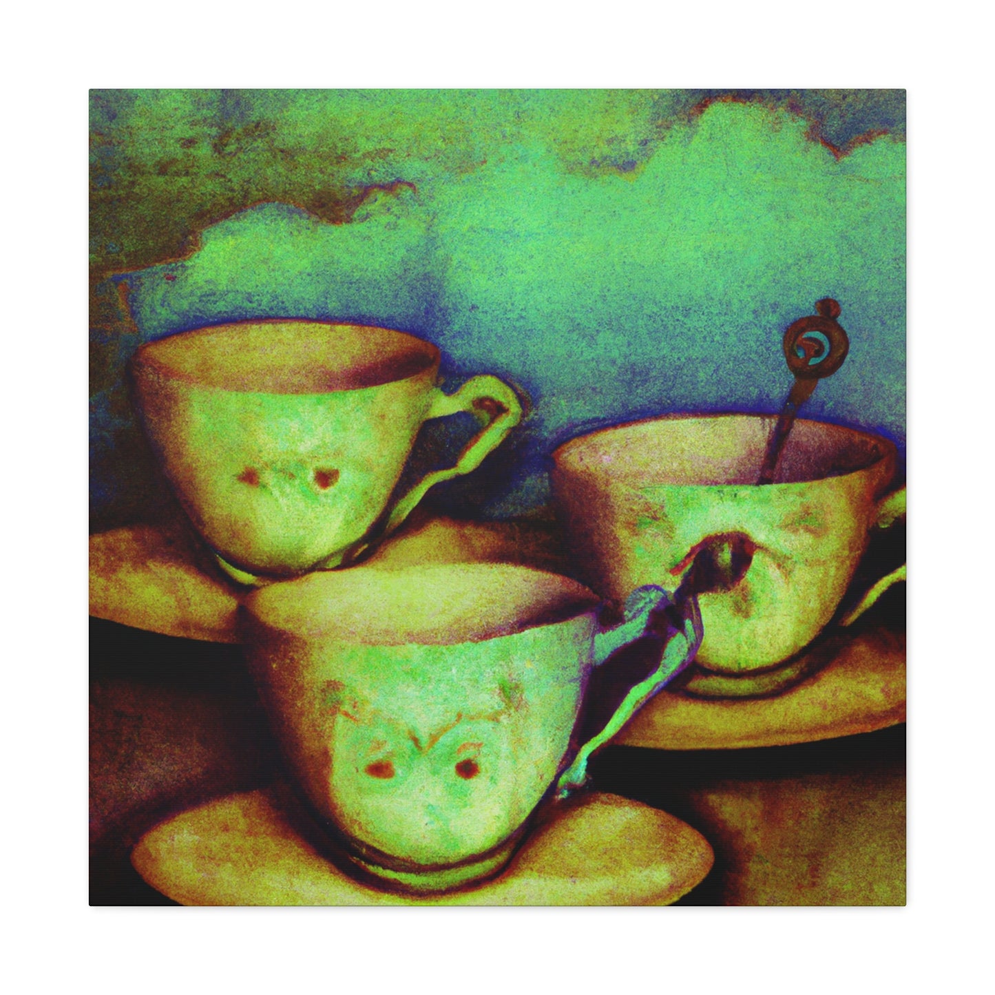 Tea Time Harmony. - Canvas