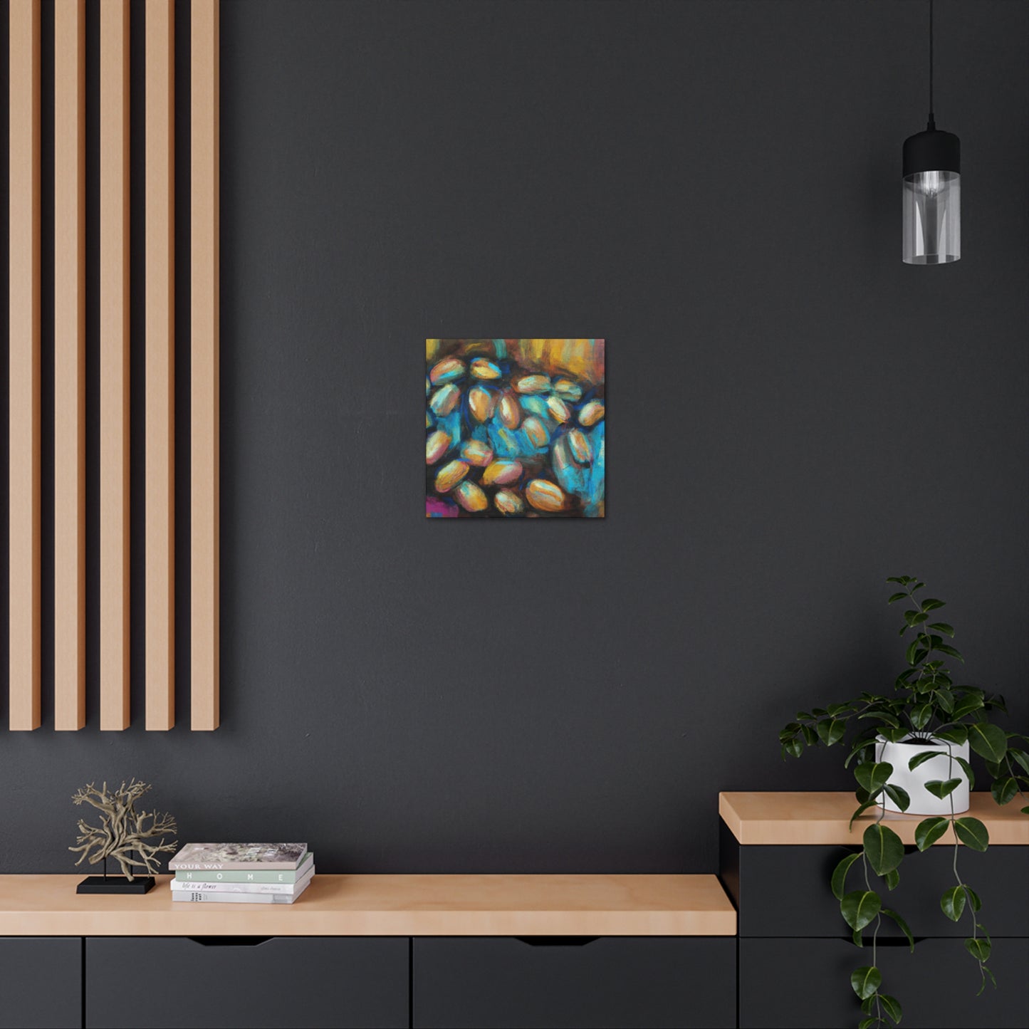 Coffee Beans in Fauve - Canvas