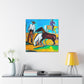 Horses in the Meadow - Canvas