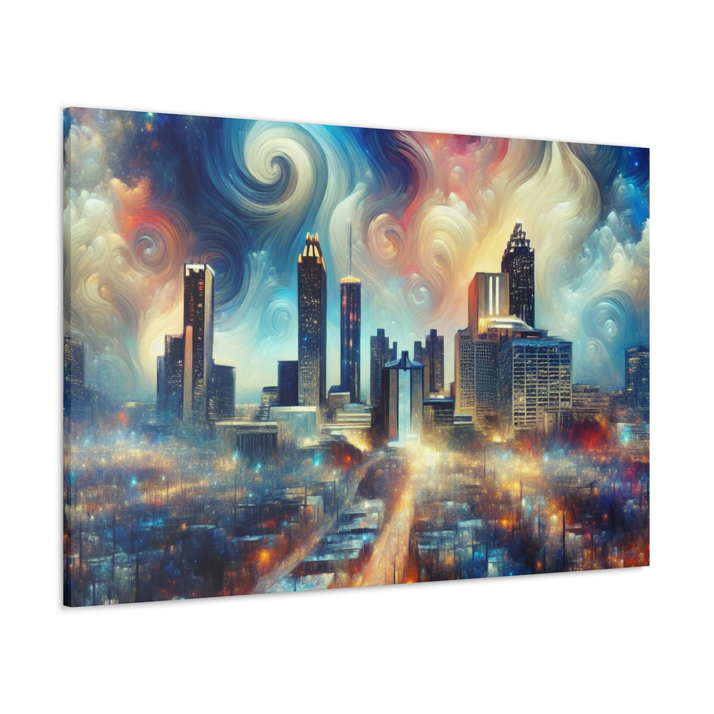 "Urban Symphony: Atlanta Impression" - Canvas