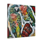 Parrots in Harmony. - Canvas