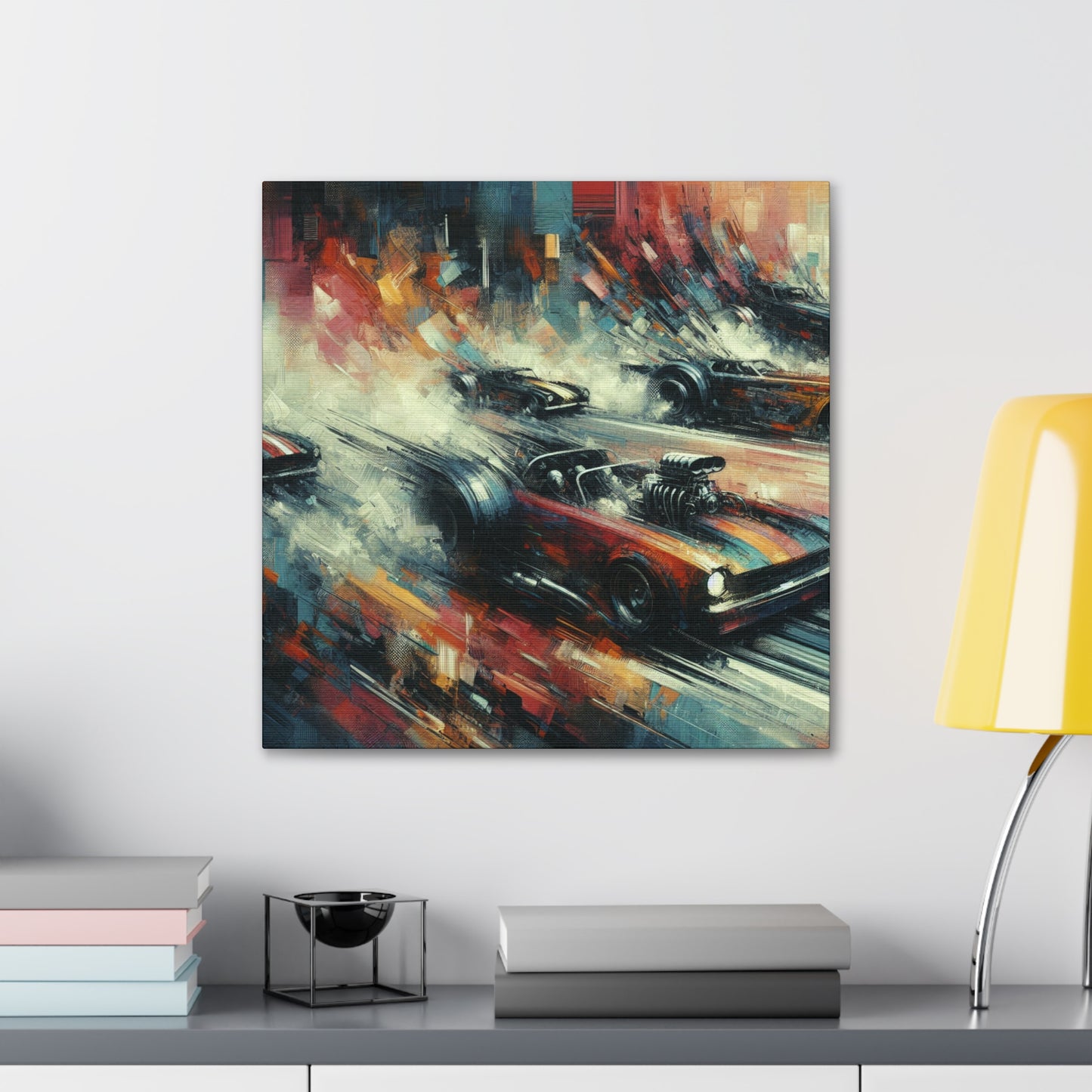 "Velocity Unleashed in Colors" - Canvas