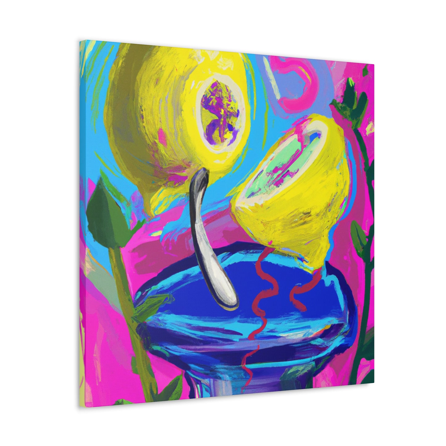 Lemon Zest Explosion - Canvas