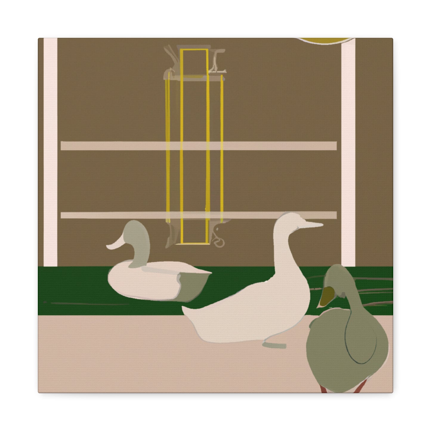 "Duck in Art Deco". - Canvas