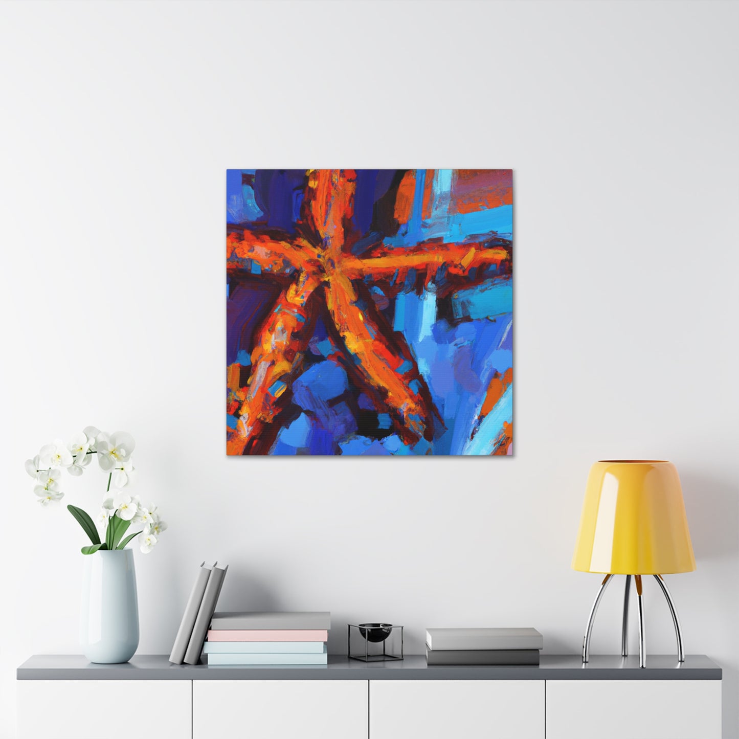 "Starfish Undersea Tableau" - Canvas