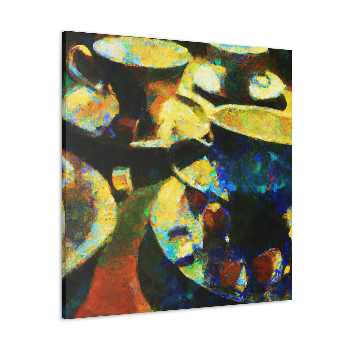 Tea Party Abstraction - Canvas