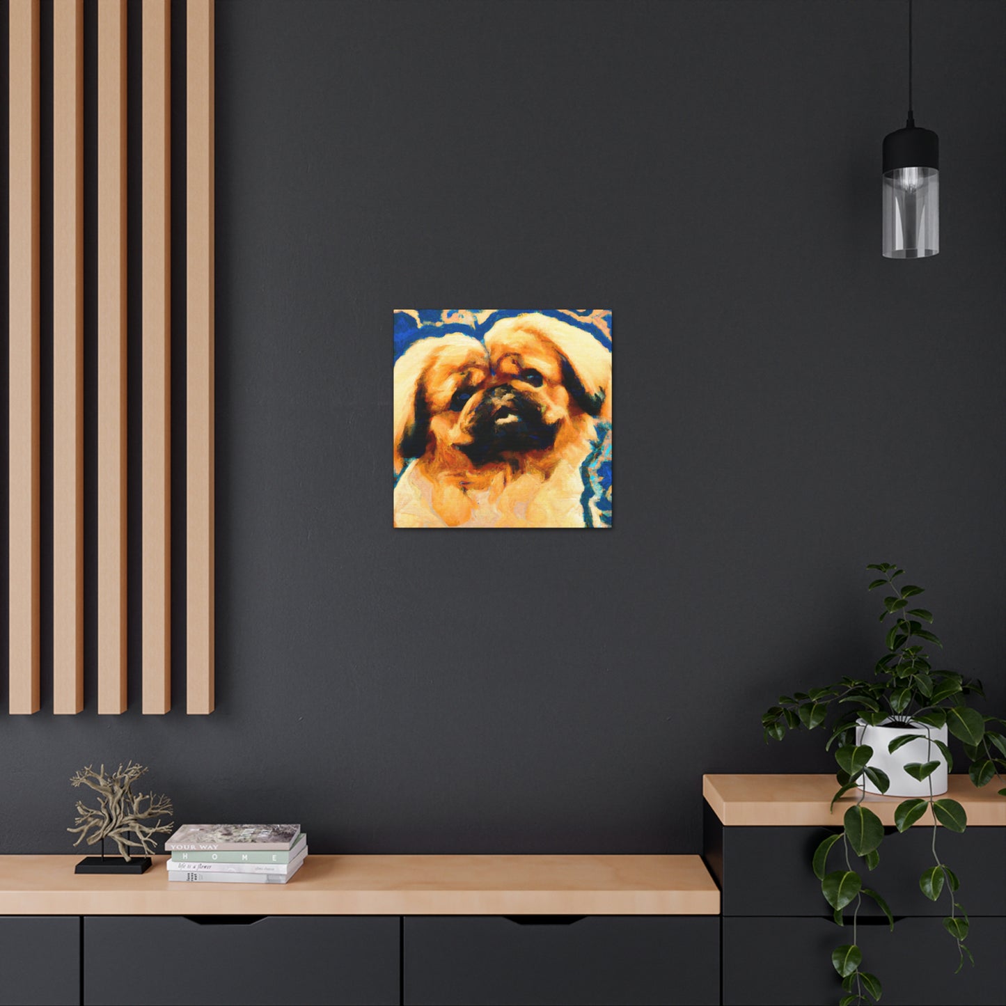 Pekingese Poised Elegance - Canvas