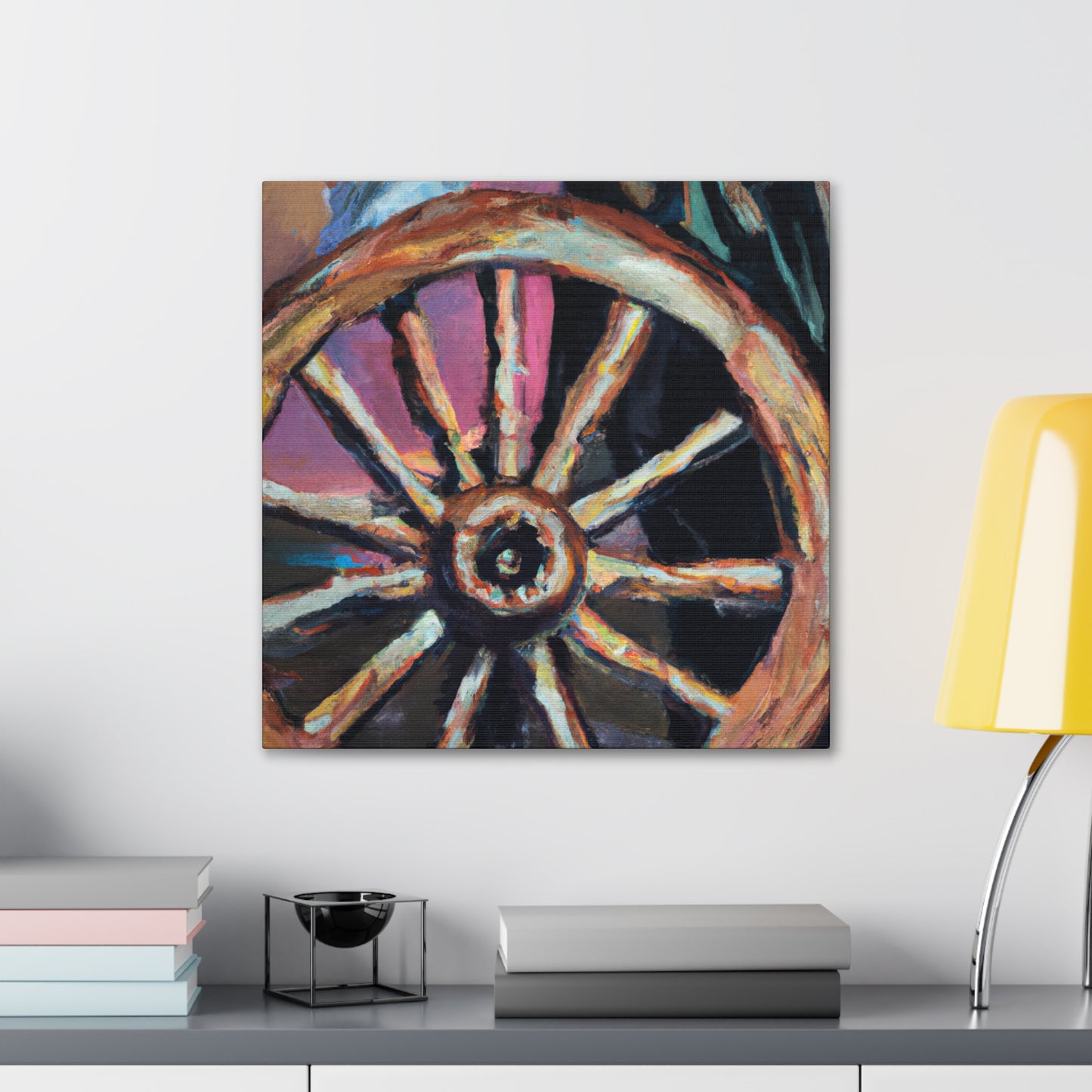 "Wagon Wheel Realities" - Canvas