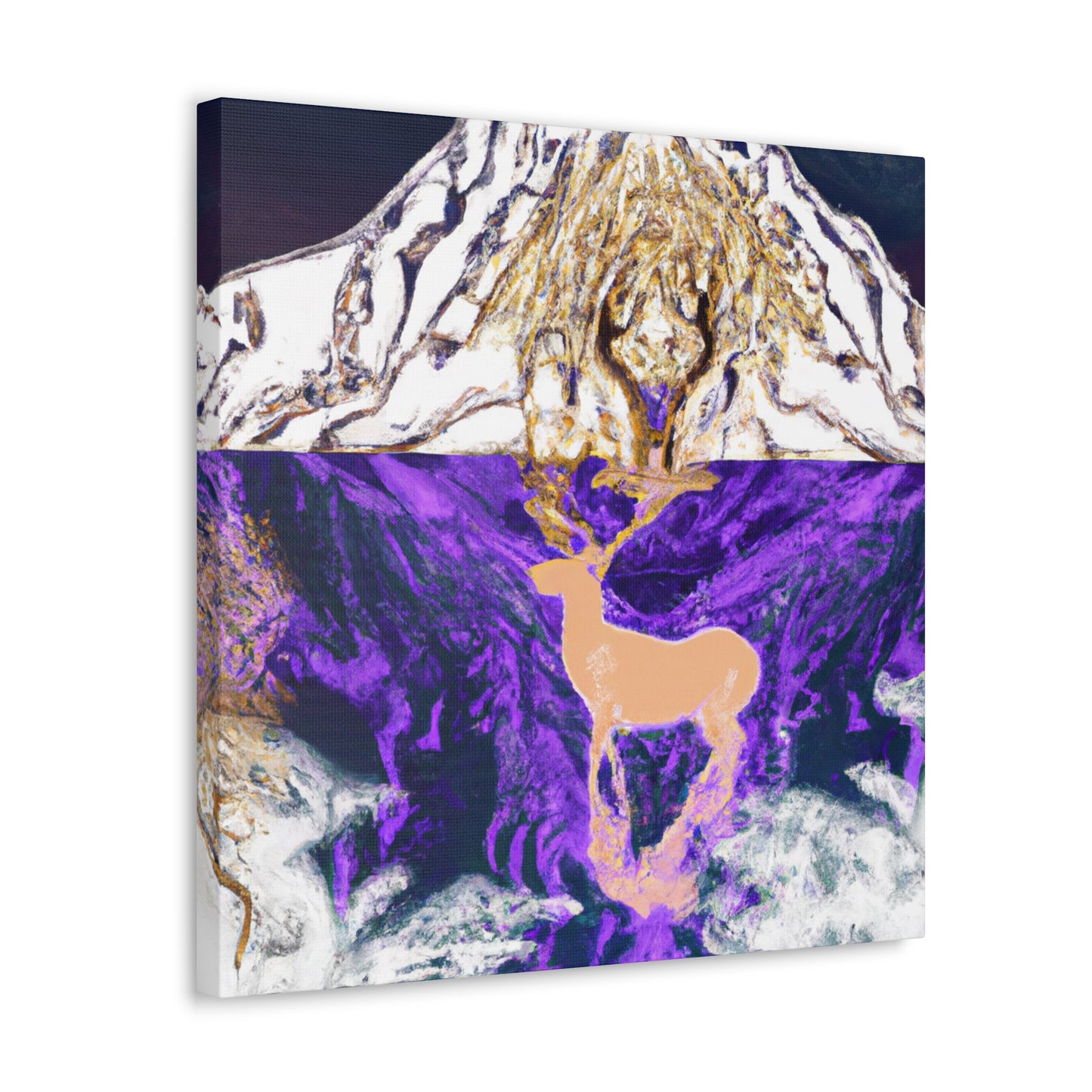 Deer in Delightful Dance - Canvas