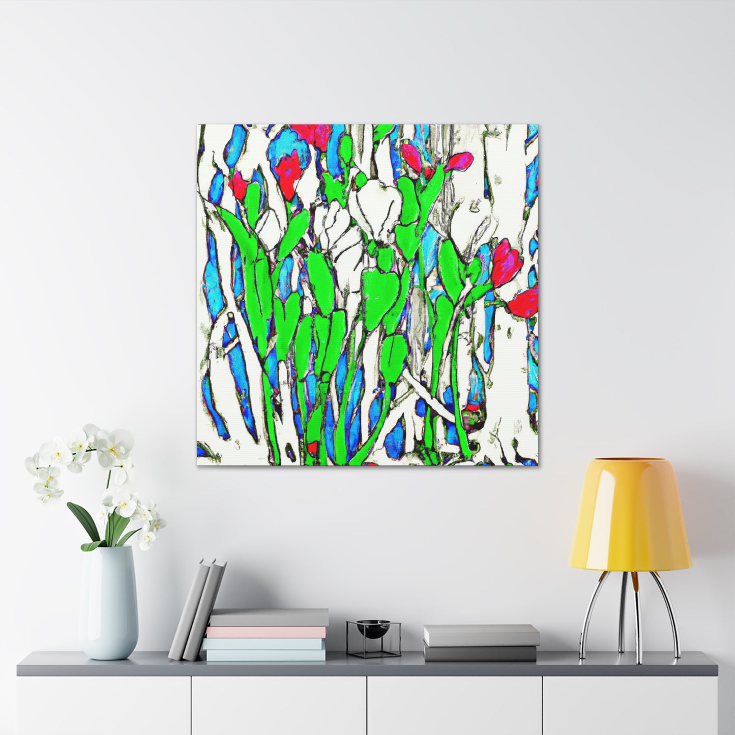 "Tulip Dreamscape Abstraction" - Canvas