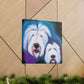 "Surreal Old English Sheepdog". - Canvas