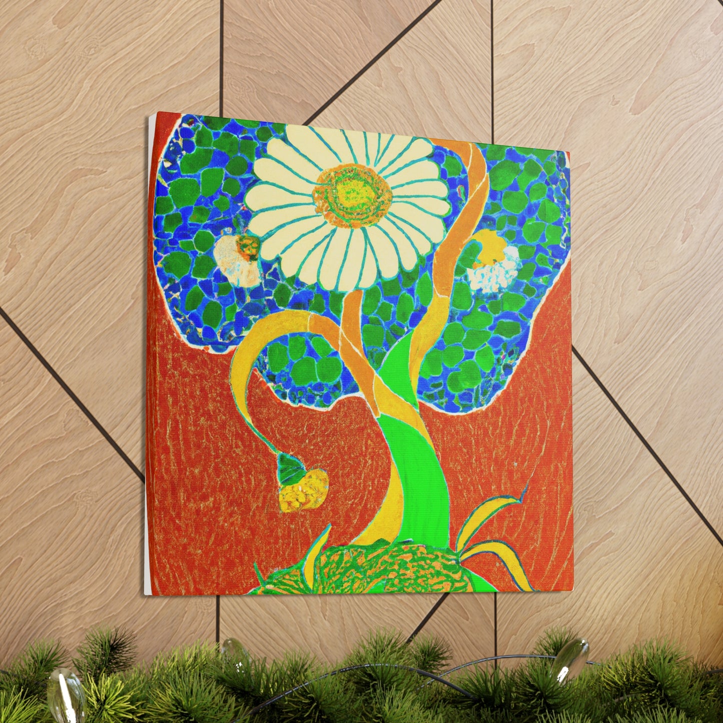 Daisy in Art Nouveau - Canvas