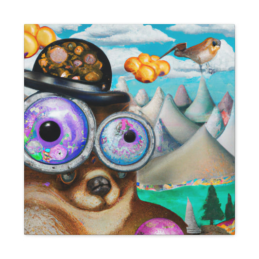 "Marmot in Steampunk World" - Canvas