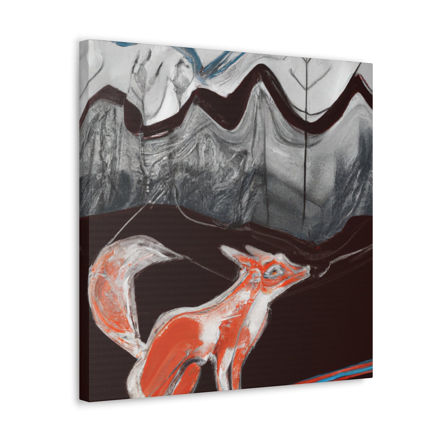 Fox in Reflection - Canvas