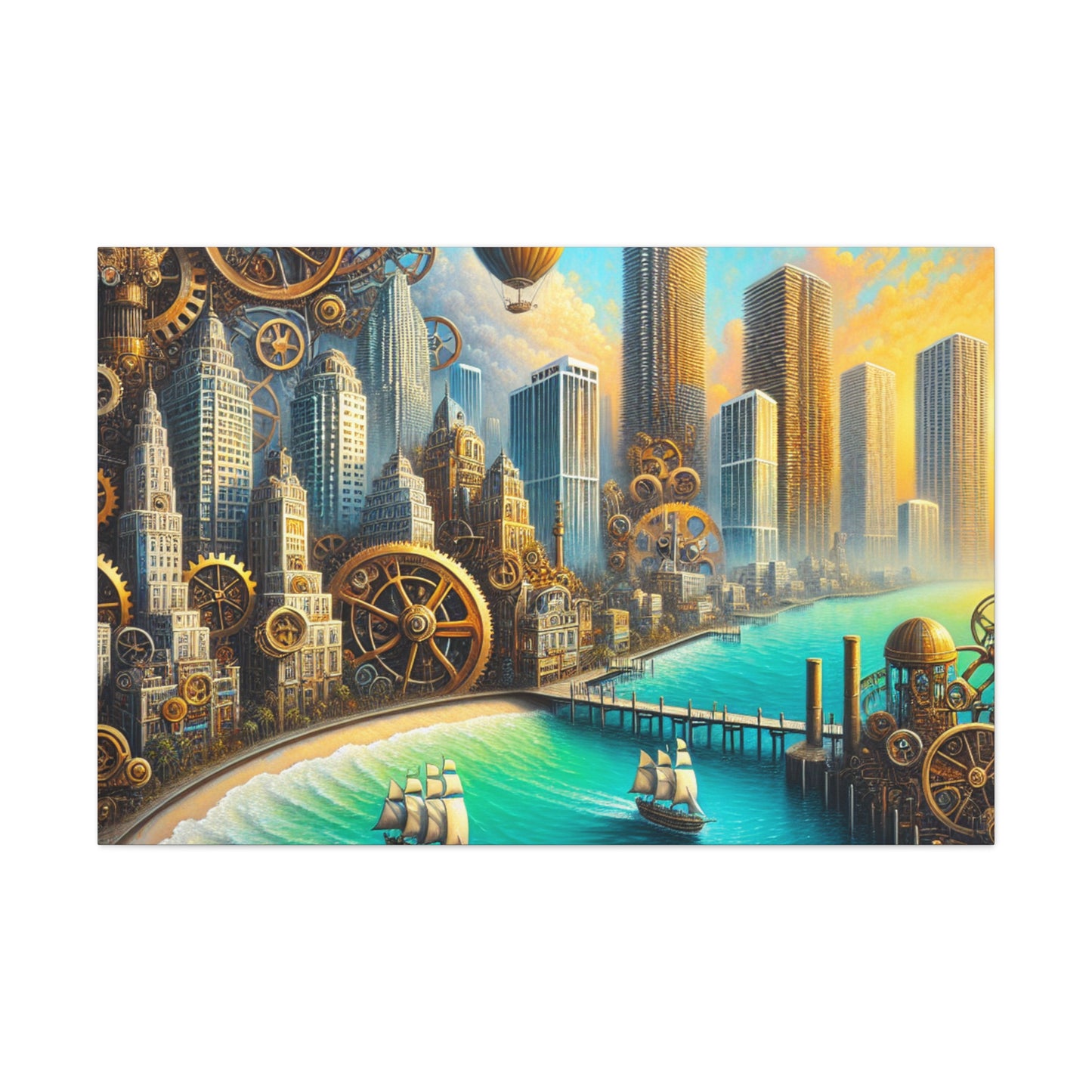 "Steamy Miami Dreams" - Canvas