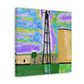 "Water Tower Miracle Abstraction" - Canvas