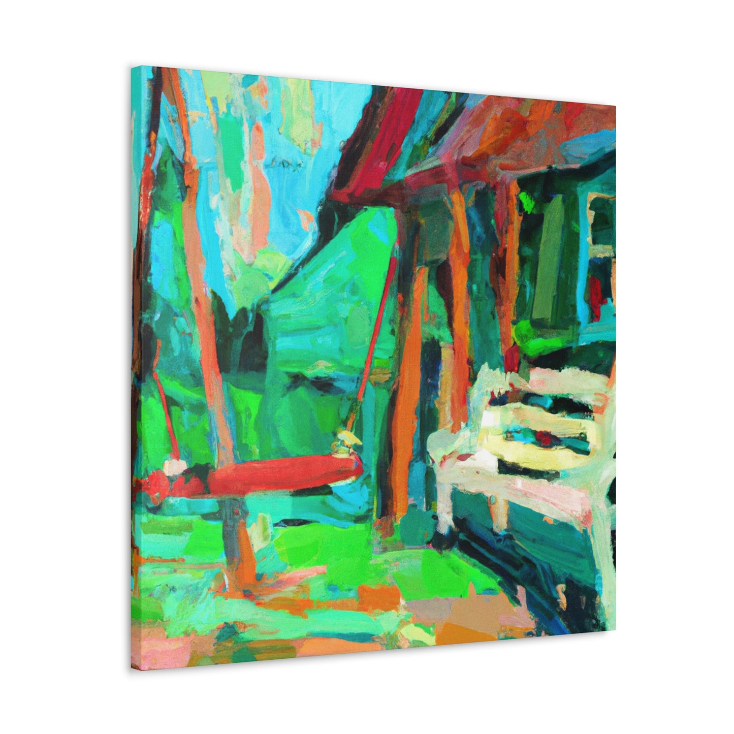 "Porch Swing Reflection" - Canvas