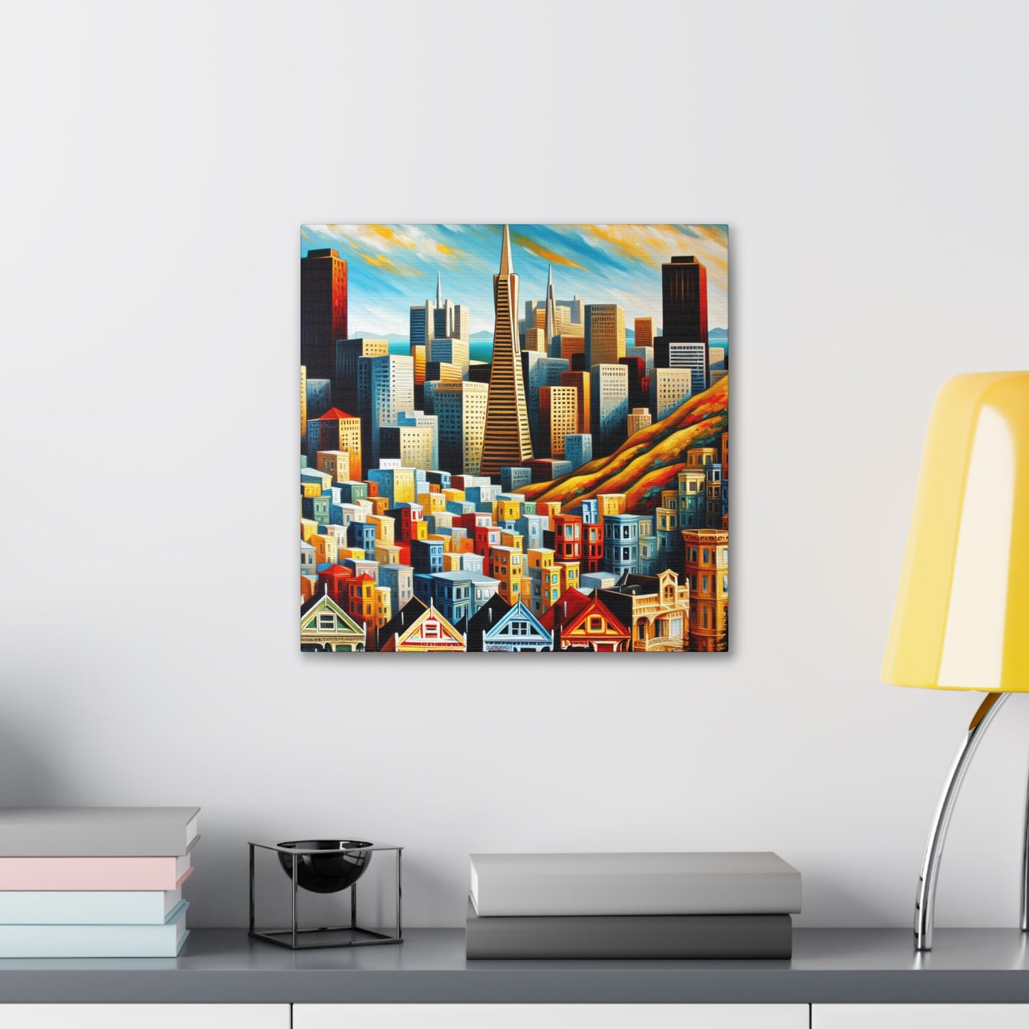 Golden City Awakening - Canvas