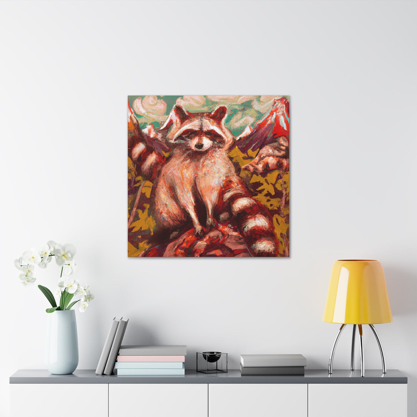 Raccoon in Rococo - Canvas