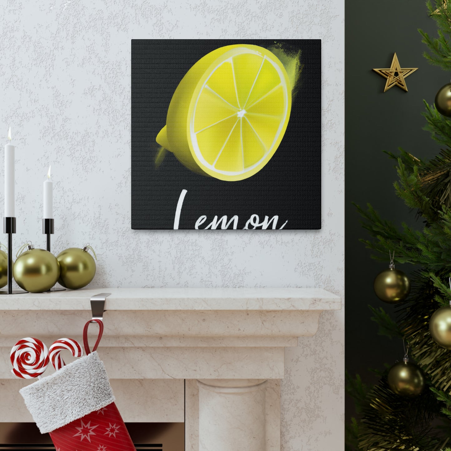 Lemon Zest Radiance - Canvas