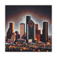 "Texan Urban Tapestry" - Canvas