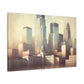 "Cityscapes of Tranquil Twilight" - Canvas