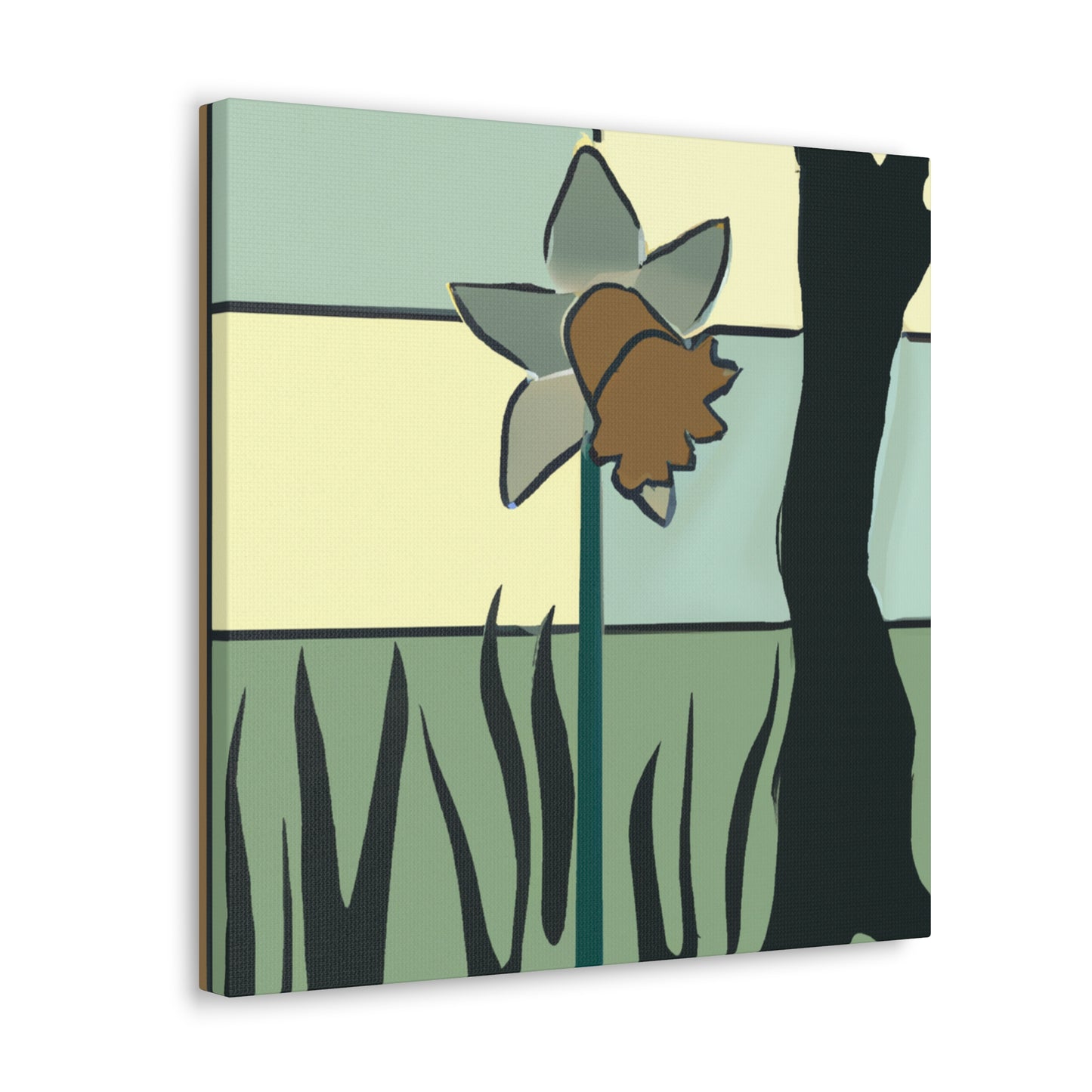 "Daffodils in Deco" - Canvas