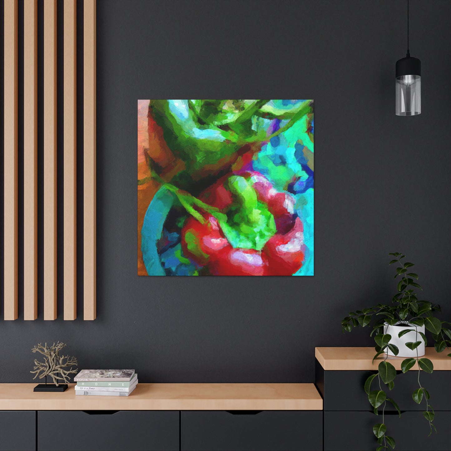 Peppers in Impressionism - Canvas