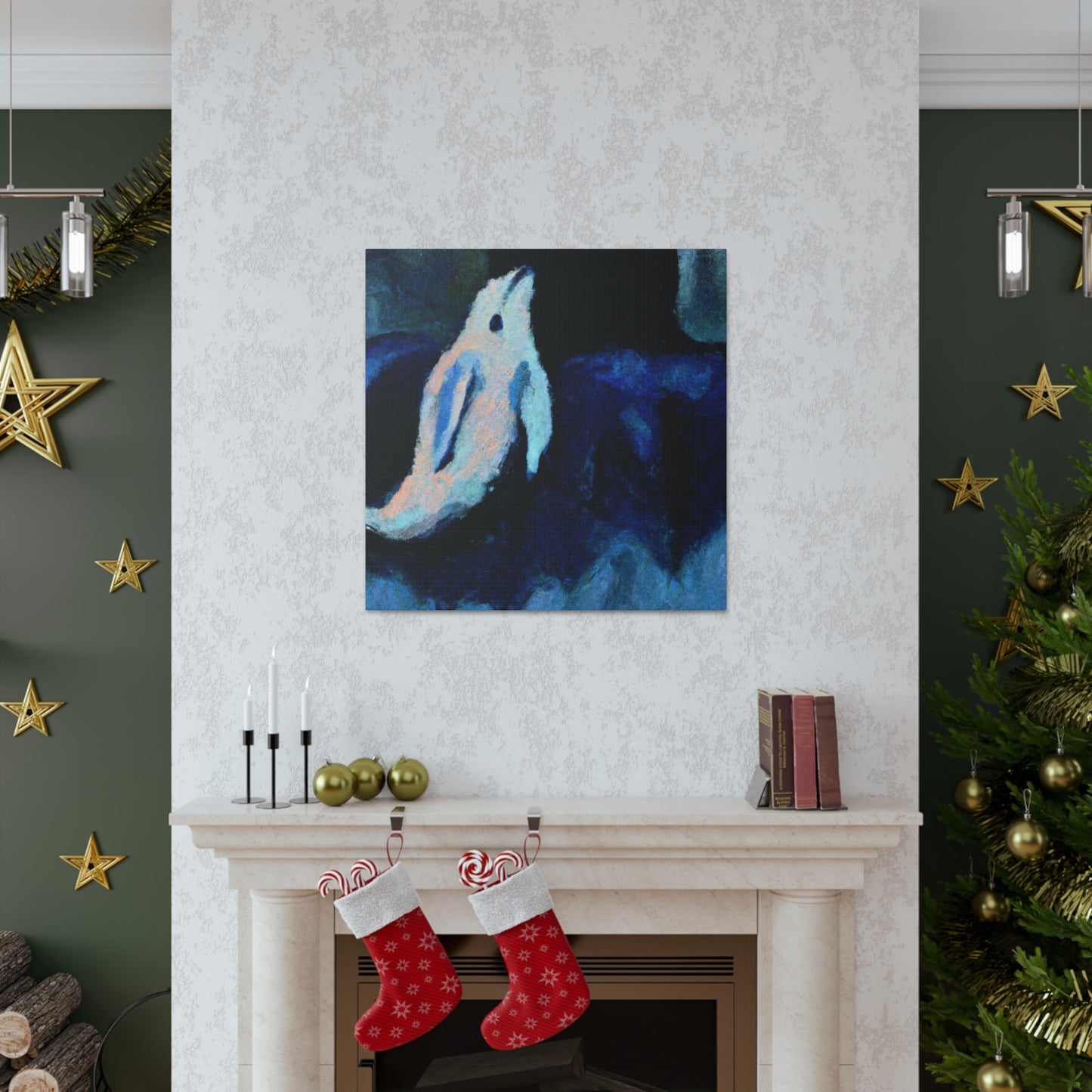 Beluga Whale Totem Dance - Canvas