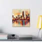 "Vibrant Urban Southern Melody" - Canvas