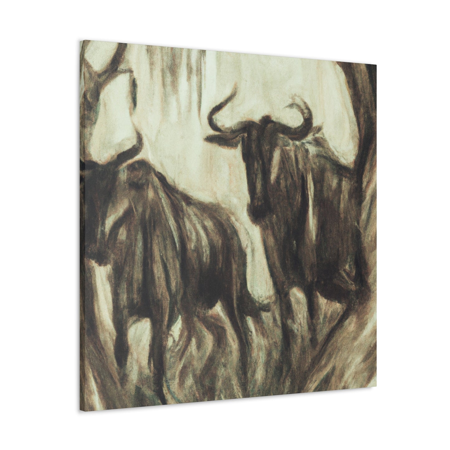 Wildebeest in Majesty - Canvas