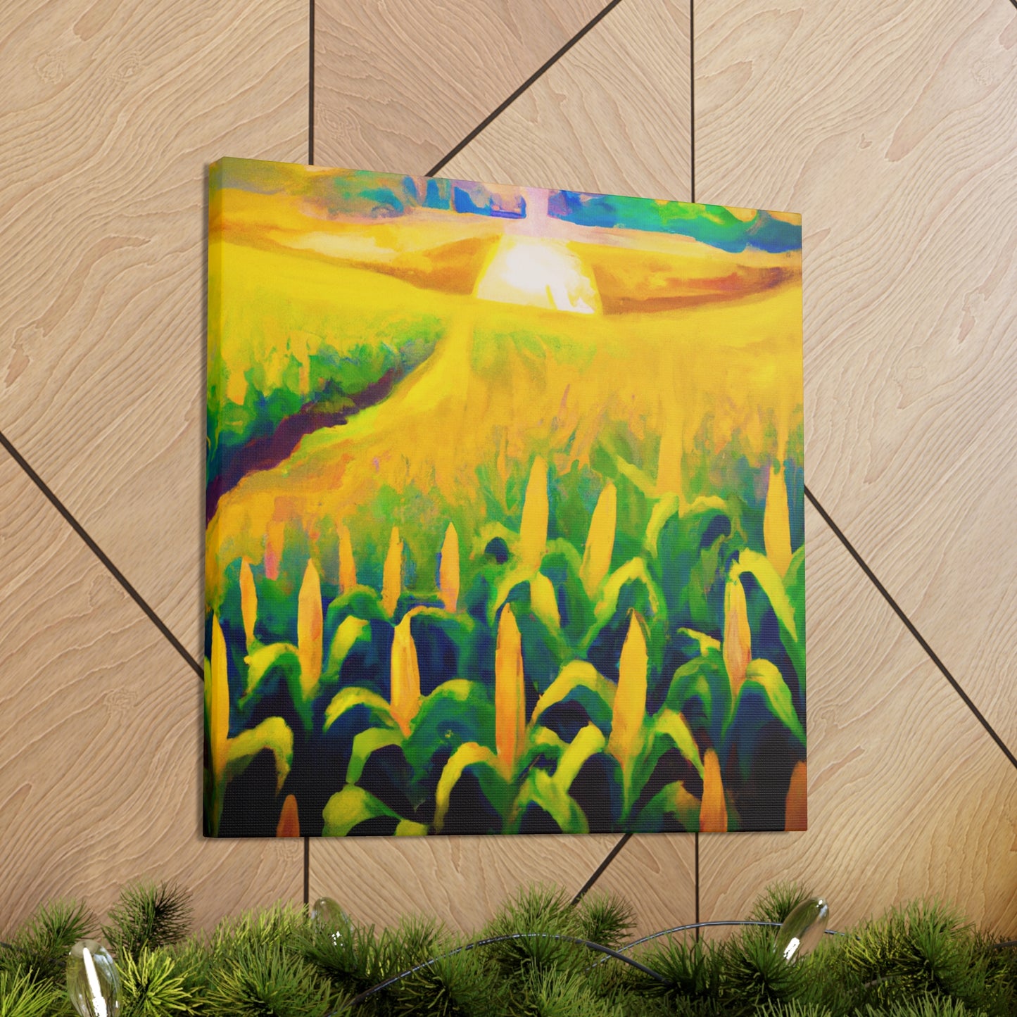 "Corn Field in Moonlight" - Canvas