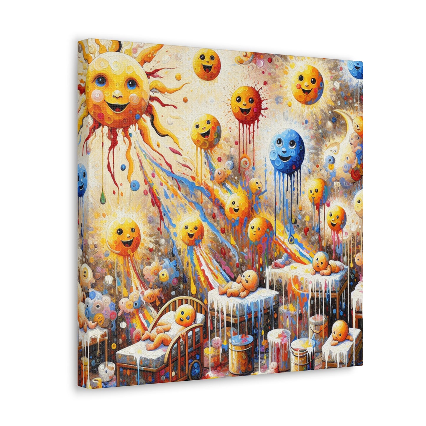 Radiant Celestial Smiles - Canvas