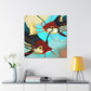 Catfish in Art Deco - Canvas