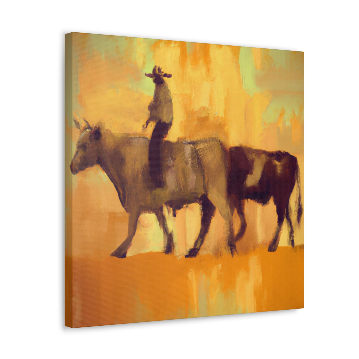 Cattle Drive Epic Scene - Canvas