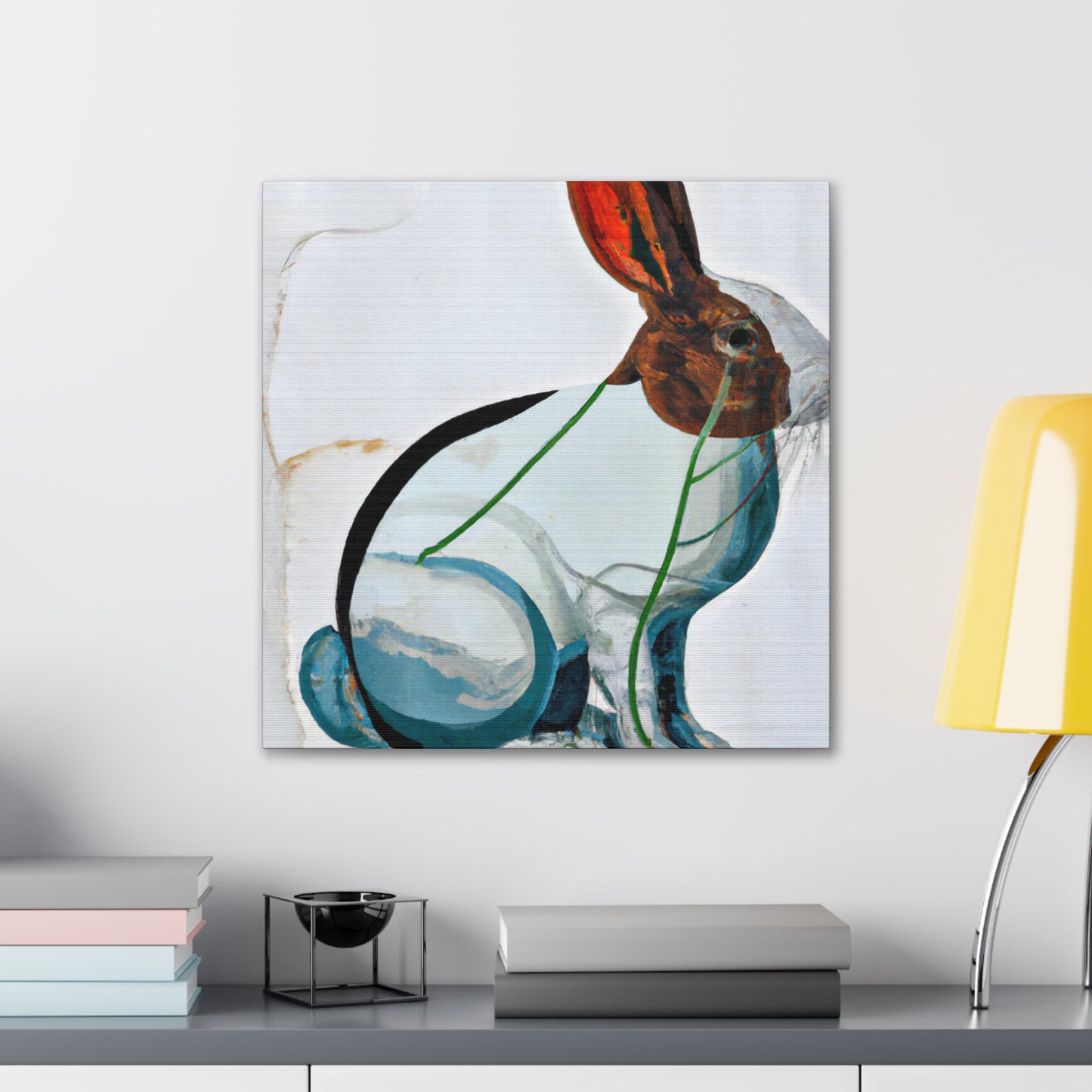 "Rabbit in Art Deco" - Canvas