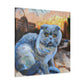 Feline Contemplation Expression - Canvas